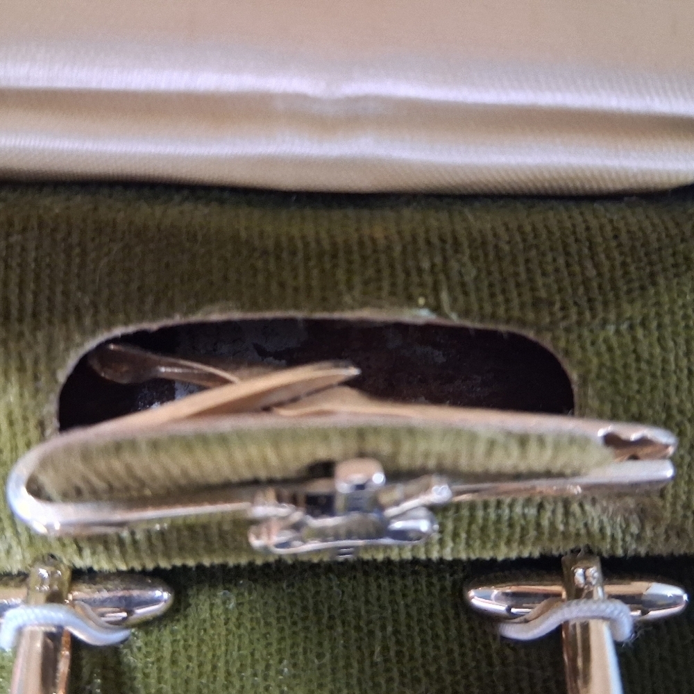 Vintage Hickok Fireman's Cufflinks & Tie Bar Set Presentation Box Original - Picture 9 of 13